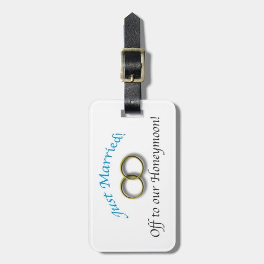 Alleen getrouwd bagagelabel (Voorkant verticaal)