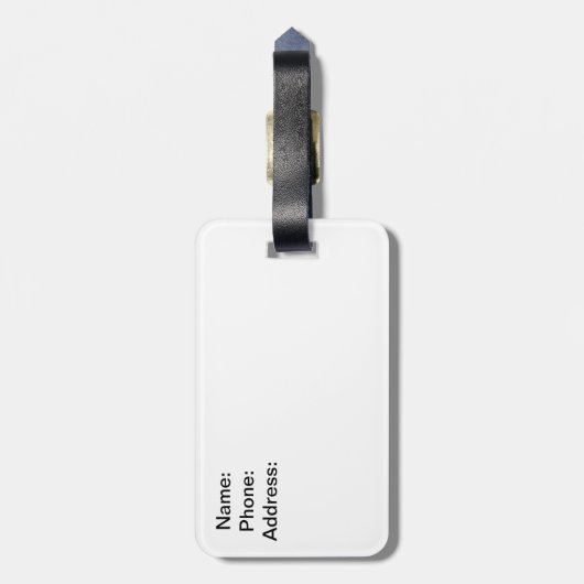 Alleen getrouwd bagagelabel (Achterkant verticaal)