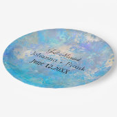 Alleen getrouwd Blauw Papieren Bordje (Gekanteld)