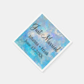 Alleen getrouwd Blauw Servet (Hoek)