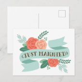 Alleen getrouwd briefkaart (Voorkant / Achterkant)