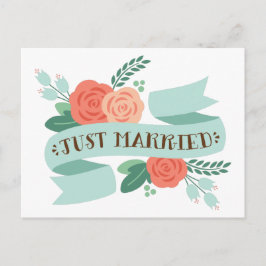 Alleen getrouwd briefkaart