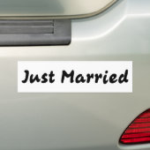 Alleen getrouwd bumpersticker (Op auto)