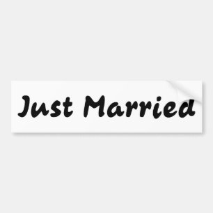 Alleen getrouwd bumpersticker