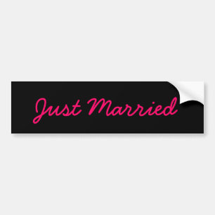 Alleen getrouwd bumpersticker