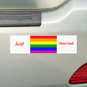 Alleen getrouwd bumpersticker (Op auto)