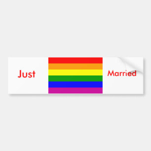 Alleen getrouwd bumpersticker
