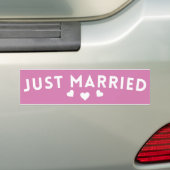 Alleen getrouwd bumpersticker (Op auto)