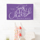 Alleen getrouwd | Jouw naam en datum toevoegen Spandoek (Insitu)