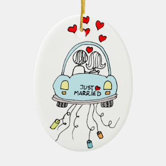 Alleen getrouwd keramisch ornament