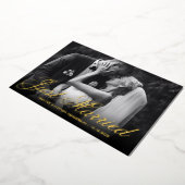 Alleen getrouwd | Ontvangst van bruinhuwelijken do Folie Uitnodiging (Gedraaid)