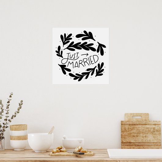 Alleen getrouwd poster (Keuken)