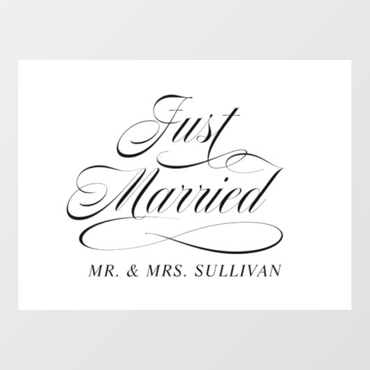 Alleen getrouwd raamsticker (Vel)