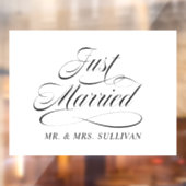 Alleen getrouwd raamsticker (Vel 2)