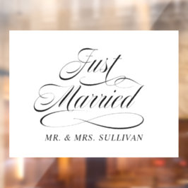 Alleen getrouwd raamsticker