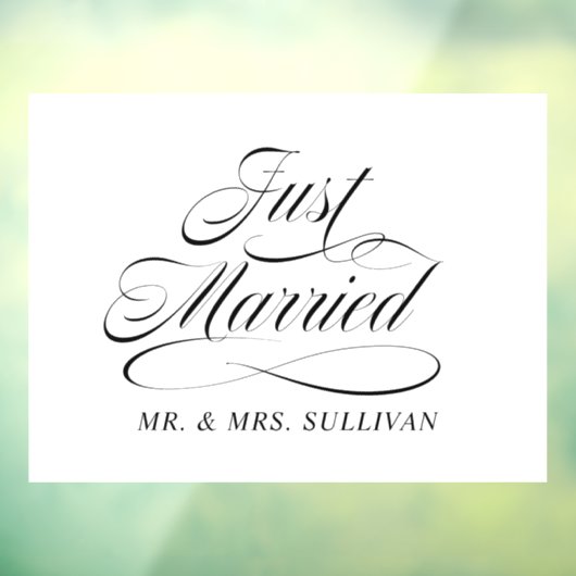 Alleen getrouwd raamsticker (Vel 3)