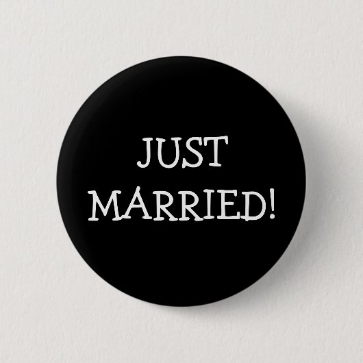 Alleen getrouwd ronde button 5,7 cm (Voorkant)