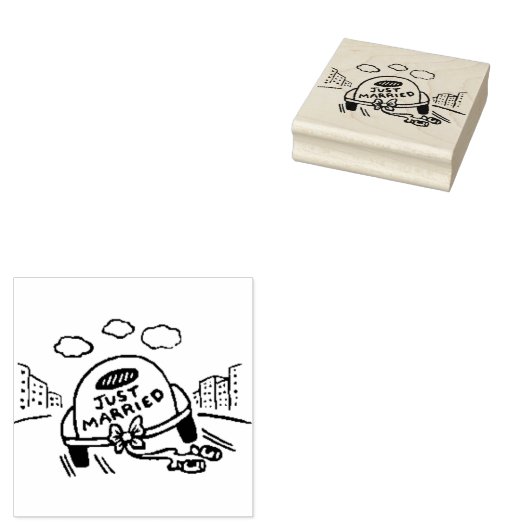 Alleen getrouwd rubberstempel (Gestempeld)