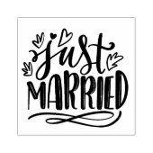 Alleen getrouwd rubberstempel (Afrduk)