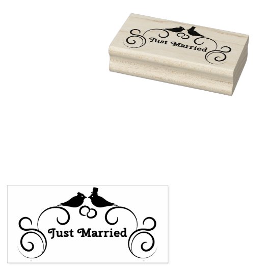 Alleen getrouwd rubberstempel (Gestempeld)