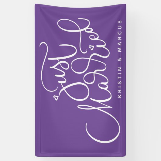 Alleen getrouwd spandoek (Verticaal)