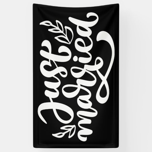 Alleen getrouwd spandoek (Verticaal)