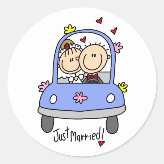 Alleen getrouwd sticker (Voorkant)