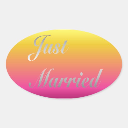 Alleen getrouwd sticker (Voorkant)