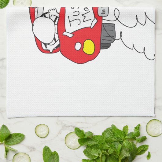 Alleen getrouwd theedoek (Gevouwen)