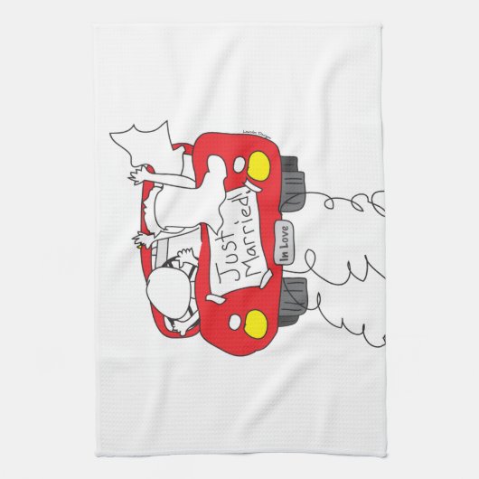 Alleen getrouwd theedoek (Verticaal)