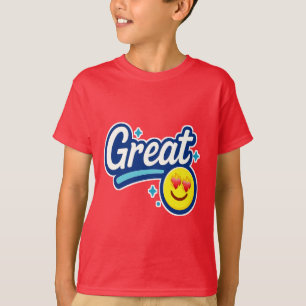 Alleen geweldige vibes - Love Eyes Emoji T-shirt