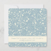 Alleen giftige blauwe grijze en eiwithoudende bloe kaart (Achterkant)