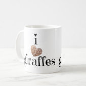 Alleen Giraffe Lovers. i hartgiraffen Koffiemok (Voorkant links)