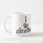 Alleen Giraffe Lovers. i hartgiraffen Koffiemok (Links)