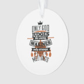 Alleen God beoordeelt de vijand Marines Ornament (voorkant)