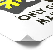 Alleen God kan een boom maken Poster (Hoek)