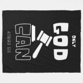 Alleen God kan mij beoordelen Fleece Deken (Voorkant (Horizontaal))