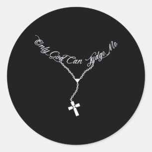 Alleen God kan mij perfect beoordelen Ronde Sticker