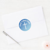 Alleen Goddelijke Vibes Ronde Sticker (Envelop)