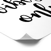 Alleen goede blokjes Poster (Hoek)