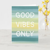 ALLEEN GOEDE DINGEN Kleurrijke Waterverf Strepen A Kaart (Gele Bloem)