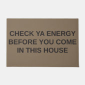 Alleen goede energie deurmat (Voorkant)