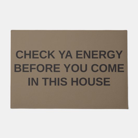 Alleen goede energie deurmat (Voorkant)