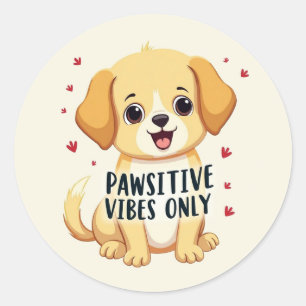 Alleen goede poten ronde sticker