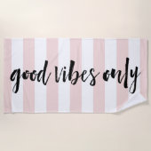 Alleen goede steekproeven | Blush Stripe Strandlaken (Voorkant)