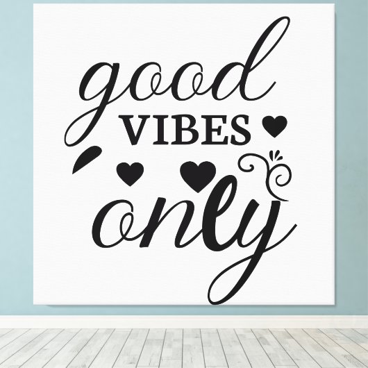 Alleen goede steekproeven canvas afdruk (Insitu (Houten vloer))