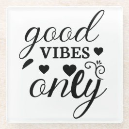 Alleen goede steekproeven glazen onderzetter