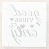 Alleen goede steekproeven glazen onderzetter (Achterkant)