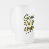 Alleen goede steekproeven matglas bierpul (Voorkant links)