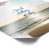 "Alleen goede steekproeven" Positief Zee Sun Foto Afdruk (Hoek)